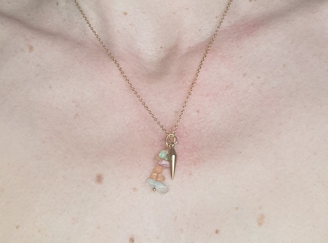 Collier pendule Zélis multicolore